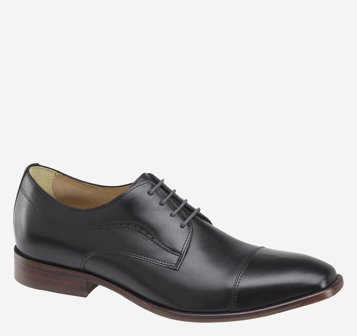 Johnston & Murphy McClain Cap Toe Snörskor Herr - Svarta Finskor [PG4539021]